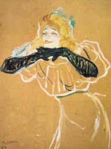  Henri  Toulouse-Lautrec Yvette Guilbert China oil painting art